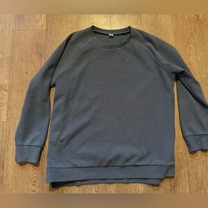 Elegant Charcoal Crew Neck Sweater by anrabess